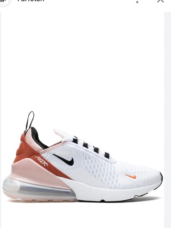 Nike Shoes - Nike Air Max 270 White Burnt Sunrise Women’s Sneakers Size 8